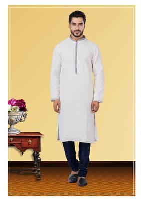 Festive Wear Designer Embroidered Georgette Chikankari Work Kurta With Pyjama 1
