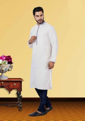 Festive Wear Designer Embroidered Georgette Chikankari Work Kurta With Pyjama 2