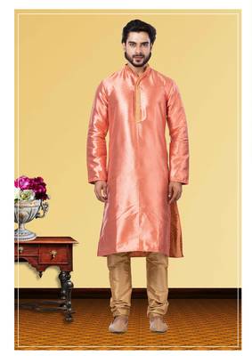 Festive Wear Designer Jacquard Silk Heavy Kurta With Pyjama 1
