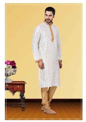 Festive Wear Designer Dhupion Printed Kurta With Pyjama 2
