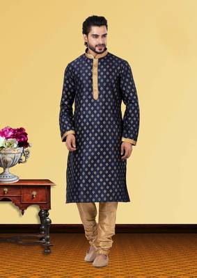 Festive Wear Designer Dhupion Printed Kurta With Pyjama 1