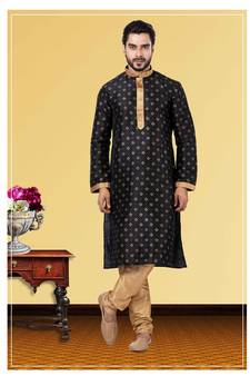 Festive Wear Designer Dhupion Printed Kurta With Pyjama