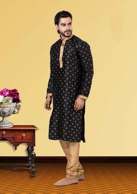 Festive Wear Designer Dhupion Printed Kurta With Pyjama 2