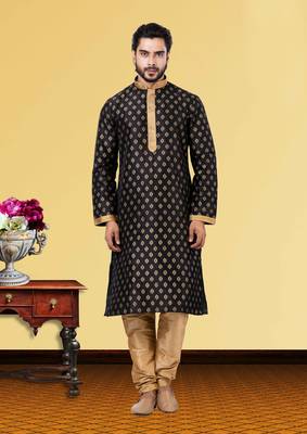 Festive Wear Designer Dhupion Printed Kurta With Pyjama 1