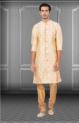 Festive Wear Designer Embroidered Dhupion Heavy Work Kurta With Pyjama 1