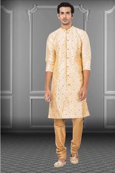 Festive Wear Designer Embroidered Dhupion Heavy Work Kurta With Pyjama