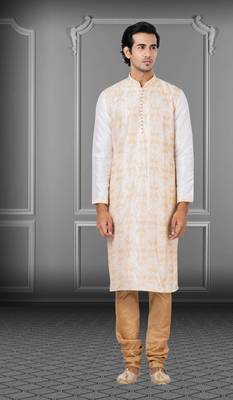 Festive Wear Designer Embroidered Dhupion Heavy Work Kurta With Pyjama 1