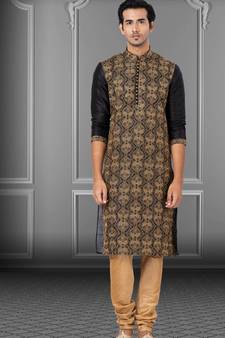 Festive Wear Designer Embroidered Dhupion Heavy Work Kurta With Pyjama