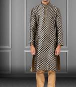 Festive Wear Designer Jacquard Silk Heavy Kurta With Pyjama