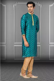 Festive Wear Designer Dhupion Printed Kurta With Pyjama