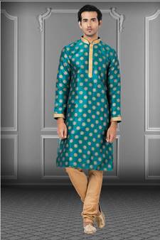 Festive Wear Designer Dhupion Printed Kurta With Pyjama