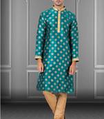 Festive Wear Designer Dhupion Printed Kurta With Pyjama