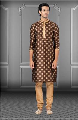 Festive Wear Designer Dhupion Printed Kurta With Pyjama 1