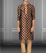 Festive Wear Designer Dhupion Printed Kurta With Pyjama