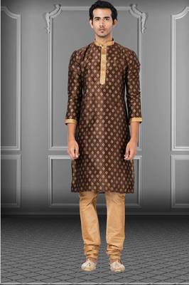 Festive Wear Designer Dhupion Printed Kurta With Pyjama 1