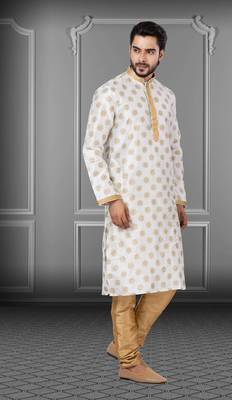 Festive Wear Designer Dhupion Printed Kurta With Pyjama 2
