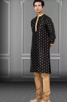 Festive Wear Designer Dhupion Printed Kurta With Pyjama