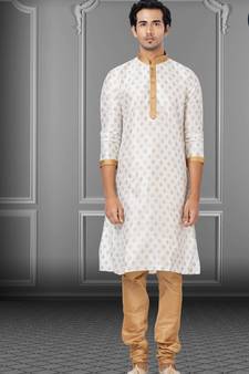 Festive Wear Designer Dhupion Printed Kurta With Pyjama