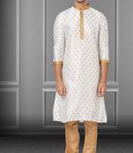 Festive Wear Designer Dhupion Printed Kurta With Pyjama