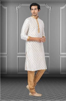 Festive Wear Designer Dhupion Printed Kurta With Pyjama 2