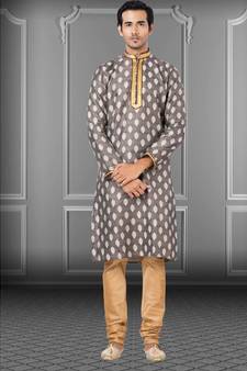Festive Wear Designer Jacquard Silk Heavy Kurta With Pyjama