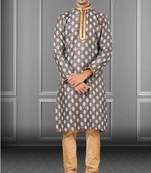 Festive Wear Designer Jacquard Silk Heavy Kurta With Pyjama