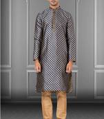 Festive Wear Designer Jacquard Silk Heavy Kurta With Pyjama