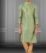 Festive Wear Designer Jacquard Silk Heavy Kurta With Pyjama