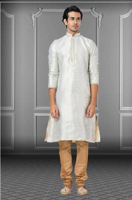 Festive Wear Designer Jacquard Silk Heavy Kurta With Pyjama 1