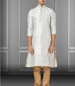 Festive Wear Designer Jacquard Silk Heavy Kurta With Pyjama