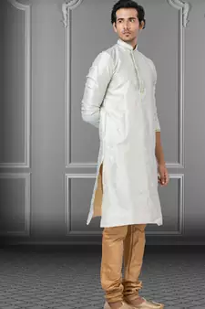 Festive Wear Designer Jacquard Silk Heavy Kurta With Pyjama