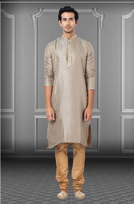 Festive Wear Designer Jacquard Silk Heavy Kurta With Pyjama 2