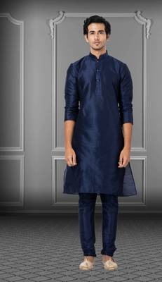 Festive Wear Designer Dhupion Raw Silk Heavy Kurta With Pyjama 1