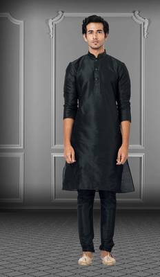 Festive Wear Designer Dhupion Raw Silk Heavy Kurta With Pyjama 1