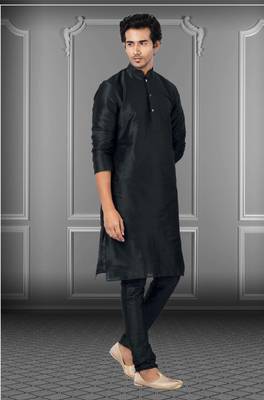 Festive Wear Designer Dhupion Raw Silk Heavy Kurta With Pyjama 2