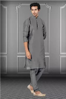 Festive Wear Designer Dhupion Raw Silk Heavy Kurta With Pyjama
