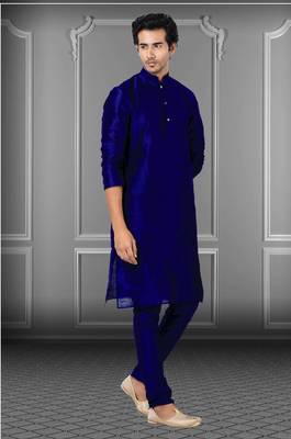 Festive Wear Designer Dhupion Raw Silk Heavy Kurta With Pyjama 2