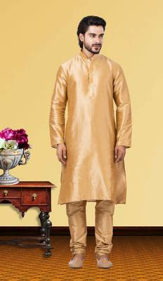 Festive Wear Designer Dhupion Raw Silk Heavy Kurta With Pyjama 1