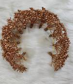 Gold Gypsy Artificial Flowers Hair Accessories,Hair Veni, Hair Gajara.(Gold)