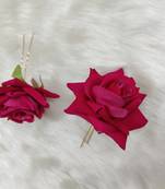 Rani PN Rose Flower Hair Clips,Hair Accessories,Hair Pins for B'day,Gift(2 Pack)