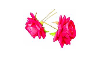 Rani PN Rose Flower Hair Clips,Hair Accessories,Hair Pins for B'day,Gift(2 Pack) 3