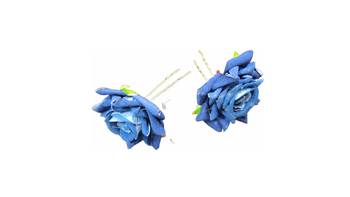 Blue Rose Flowers Hair Clips,Hair Accessories,Hair Pins for B'day,Gift(2 Pack) 3