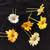 MultiColour Flowers Hair Clips,Hair Accessories,Hair Pins for B'day,Gift(6 Pack)