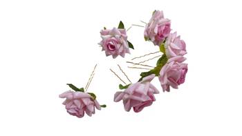 Pink Flowers Hair Clips,Hair Accessories,Hair Pins for B'day,Gift(6 Pack) 3
