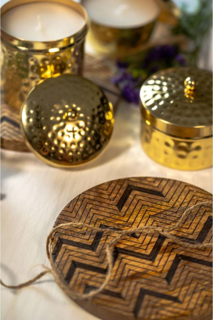 Trivets Wooden Zig-Zag