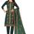 Green thread embroidery polycotton salwar