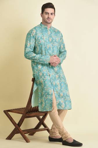 Tabard Kurta and Churidar Set For Men