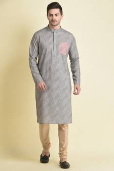 Tabard Kurta and Churidar Set For Men