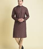 Tabard Kurta and Churidar Set For Men