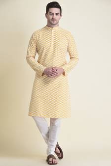 Tabard Kurta and Churidar Set For Men